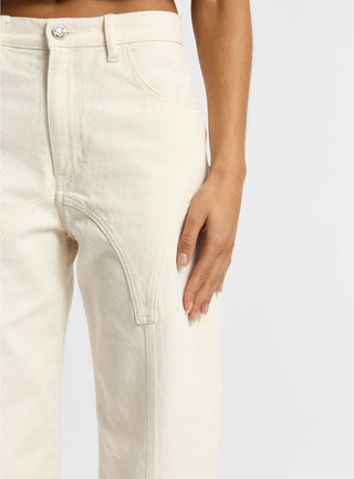De-nimes Ecru Jeans