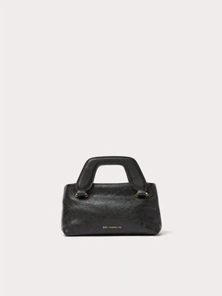 Aim Handmade in Italy Alice Nano Crinkled Black Bag - Anavi
