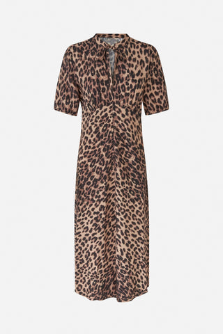 Baum und Pferdgarten Anneliek Brown Baum Leopard Dress - Anavi