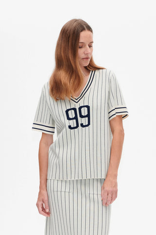 Baum und Pferdgarten Cannie Creme Navy Stripe Sweater - Anavi