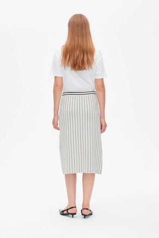 Baum und Pferdgarten Celie Creme Navy Stripe Skirt - Anavi