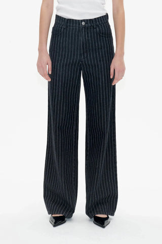 Baum und Pferdgarten Nini Black Pinstripe Denim Jeans - Anavi