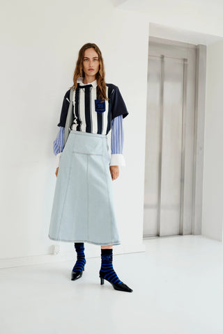 Baum und Pferdgarten Saar Celestial Vintage Blue Skirt - Anavi