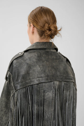 Gestuz Jacket Gzjaggy Black Leather Jacket - Anavi