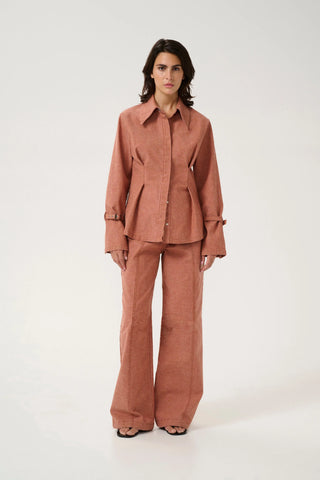 Gestuz Pants Gzopa Rose Powder Trousers - Anavi
