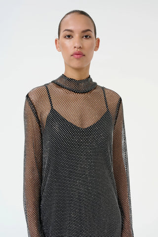 Gestuz Yadegz Silver Glitter Dress - Anavi