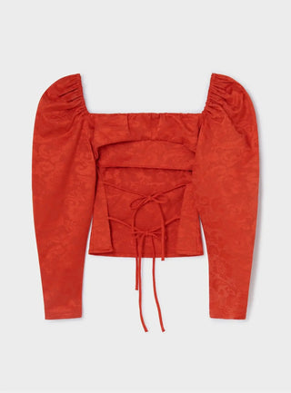Laagam Brigitte Red Blouse - Anavi