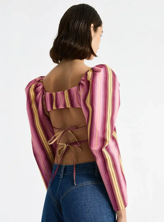 Laagam Brigitte Striped Blouse - Anavi
