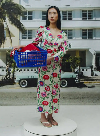 Laagam Fellini Flora Midi Dress - Anavi