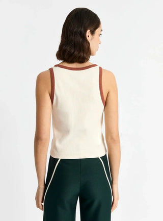 Laagam Kelsi Ecru Tank Top - Anavi