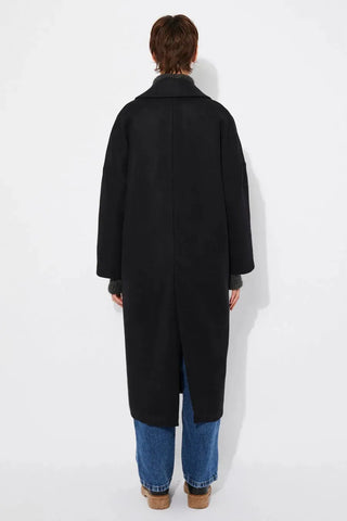 Rita Row Cedar Black Coat - Anavi