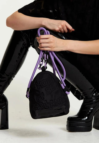 House of Holland Cross Body Black Bag - Anavi
